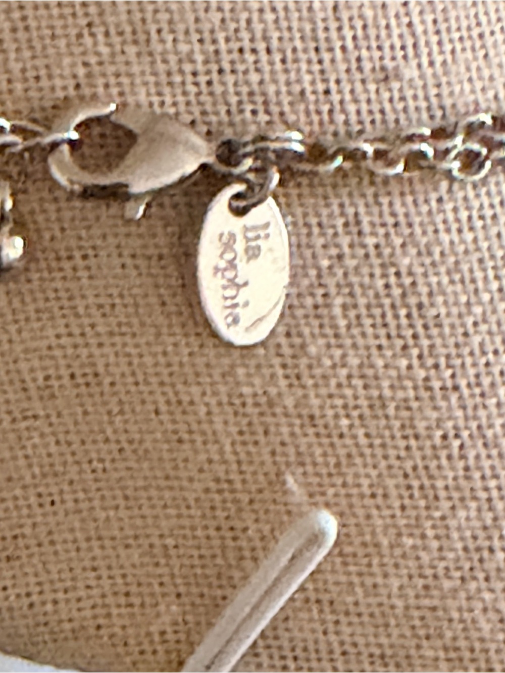 Vintage Lia Sophia Silver & Light Green Faucet Cut Crystal Necklace - Picture 5 of 5